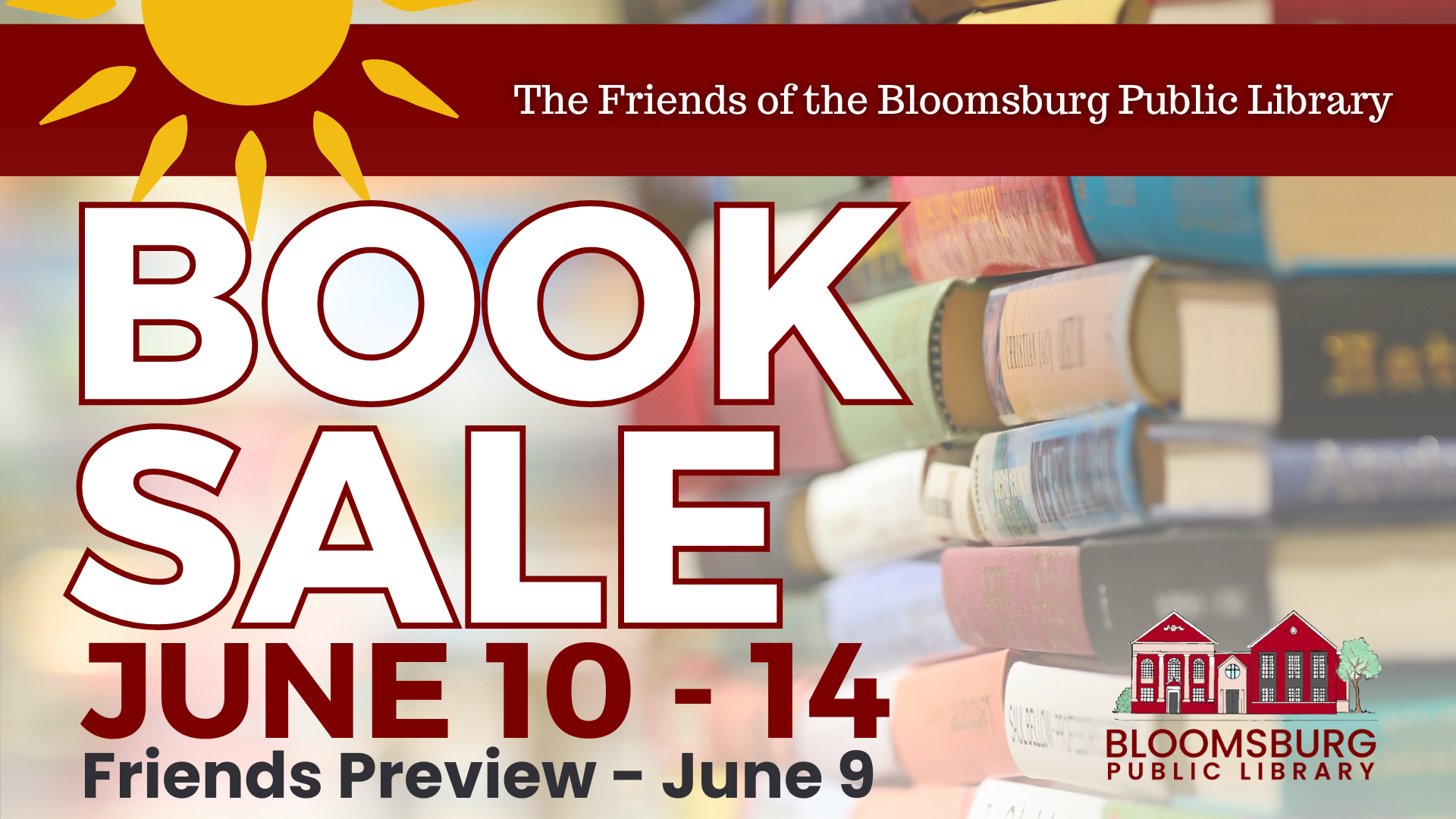 Summer Book Sale - Friends Preview