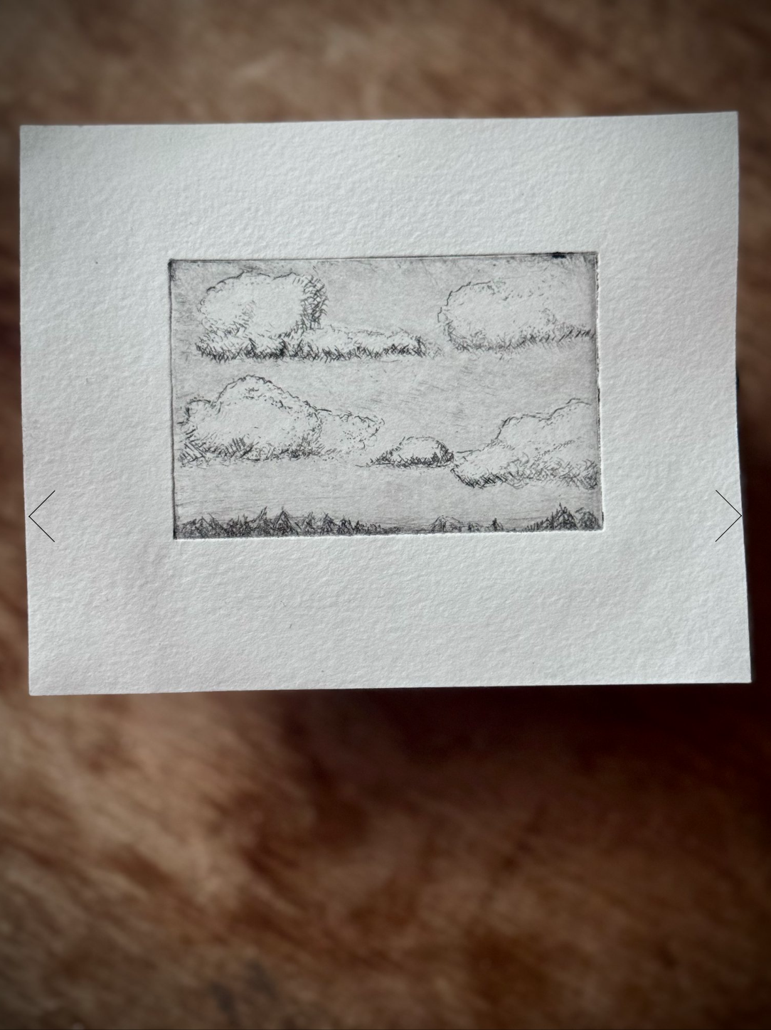 A drypoint etching depicting a