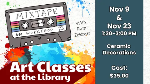 Banner for ceramic decorations art class